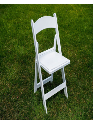 White Padded Garden Chairs