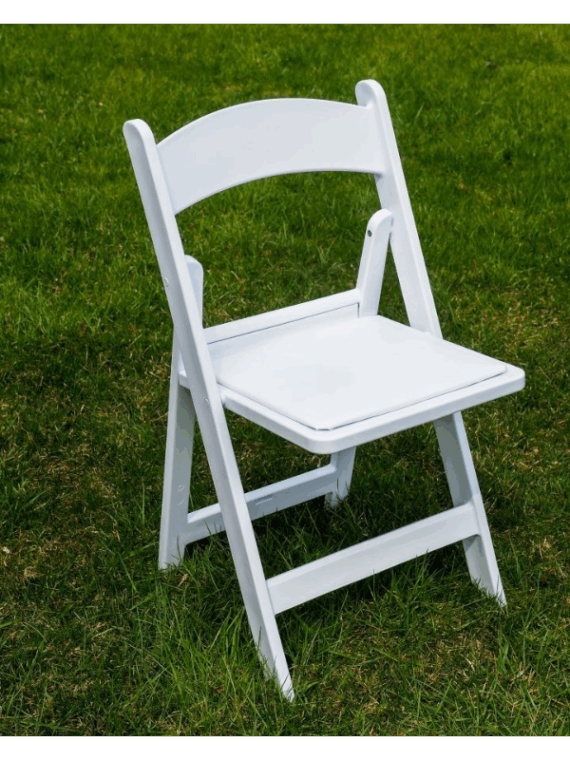 White Padded Garden Chairs