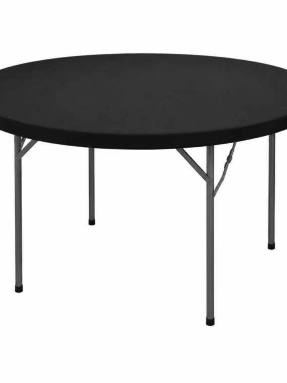 Black Tablecloth 5ft Round Table